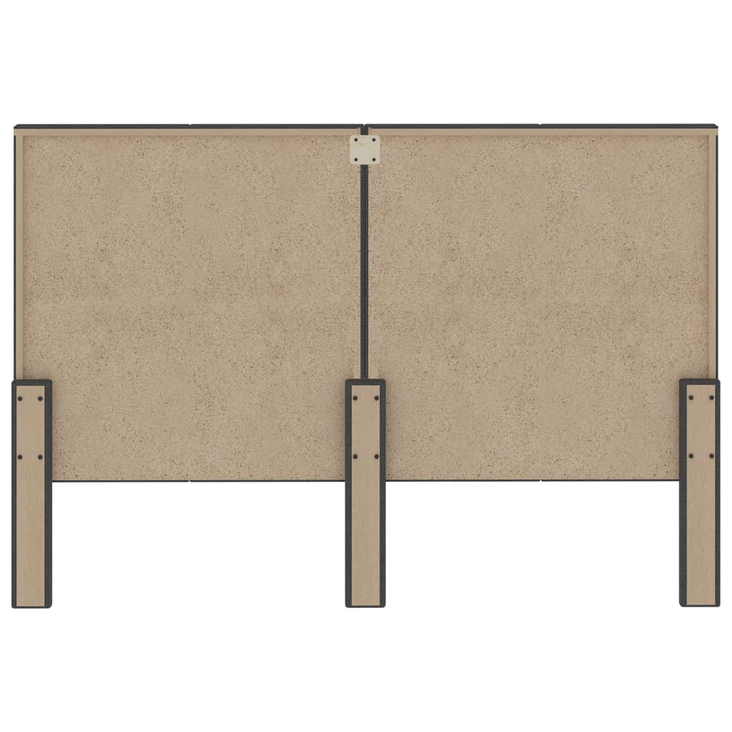 Hoofdbord Stof Donkergrijs 180 x 200 cm Vierkant ontwerp