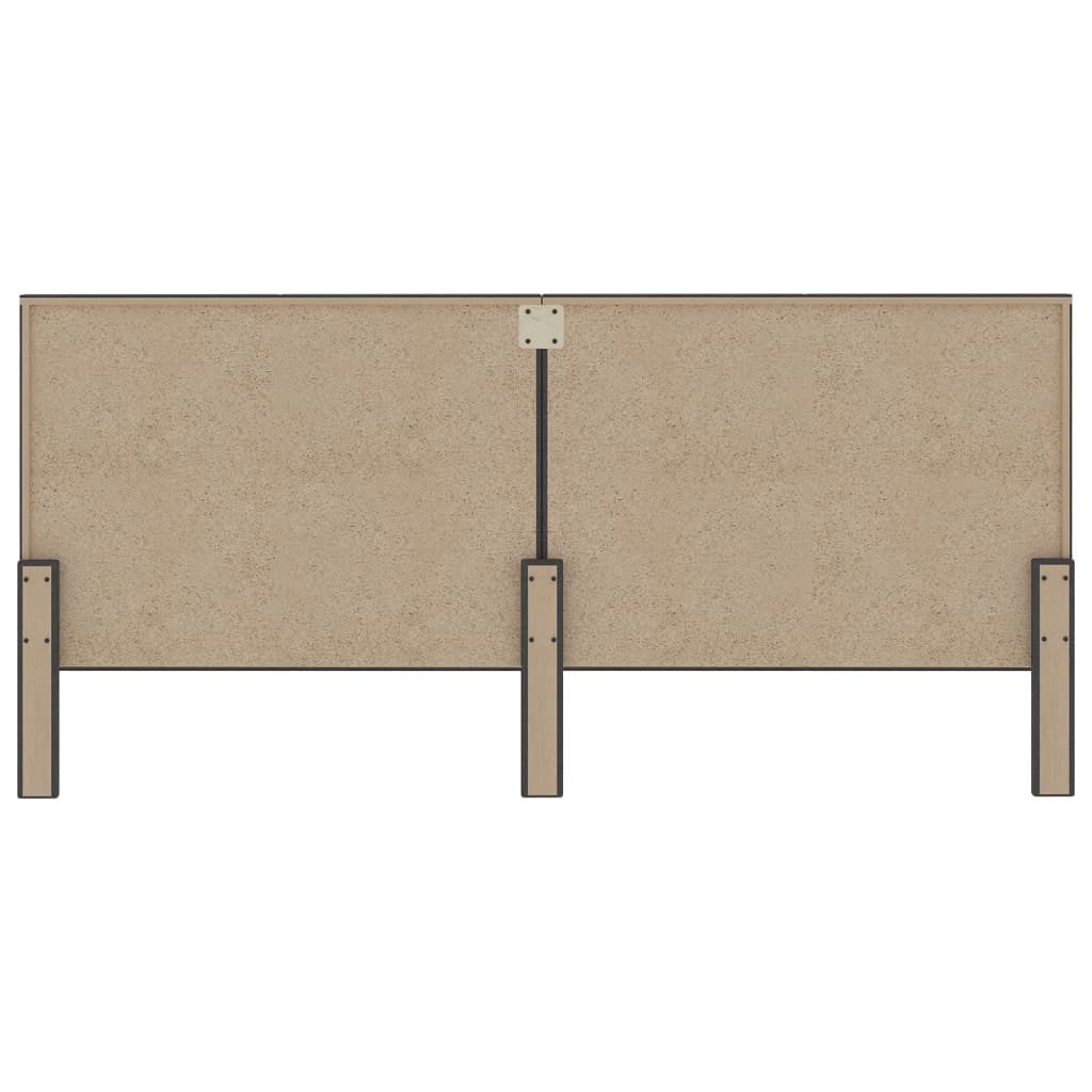 Hoofdbord 200x200 cm stof donkergrijs