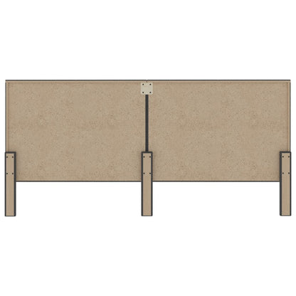 Hoofdbord 200x200 cm stof donkergrijs