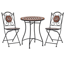 Bistroset Mozaïek Keramische Tegel Kleurig Terracotta