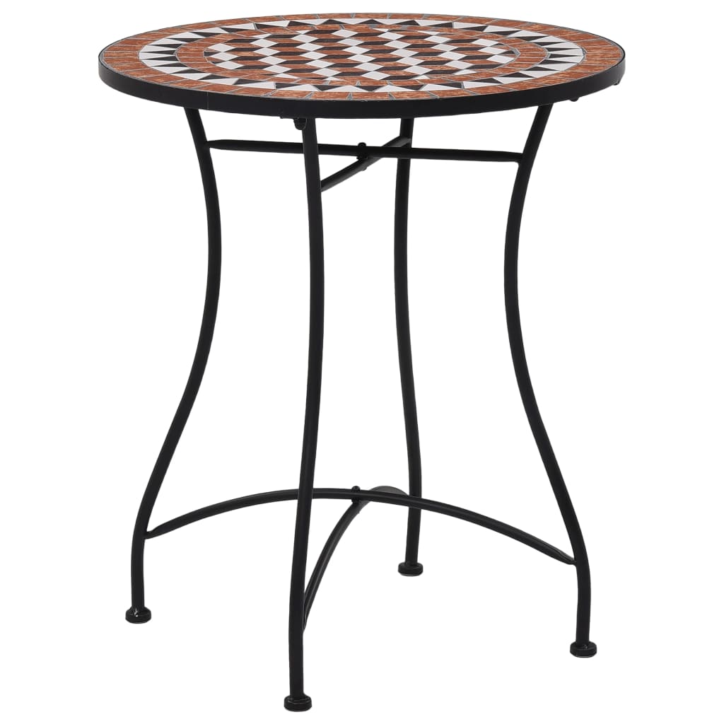 Bistroset Mozaïek Keramische Tegel Kleurig Terracotta
