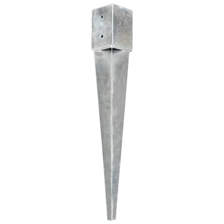 Grondpinnen Gegalvaniseerd Staal Zilverkleurig 12 10 x 10 x 76 cm