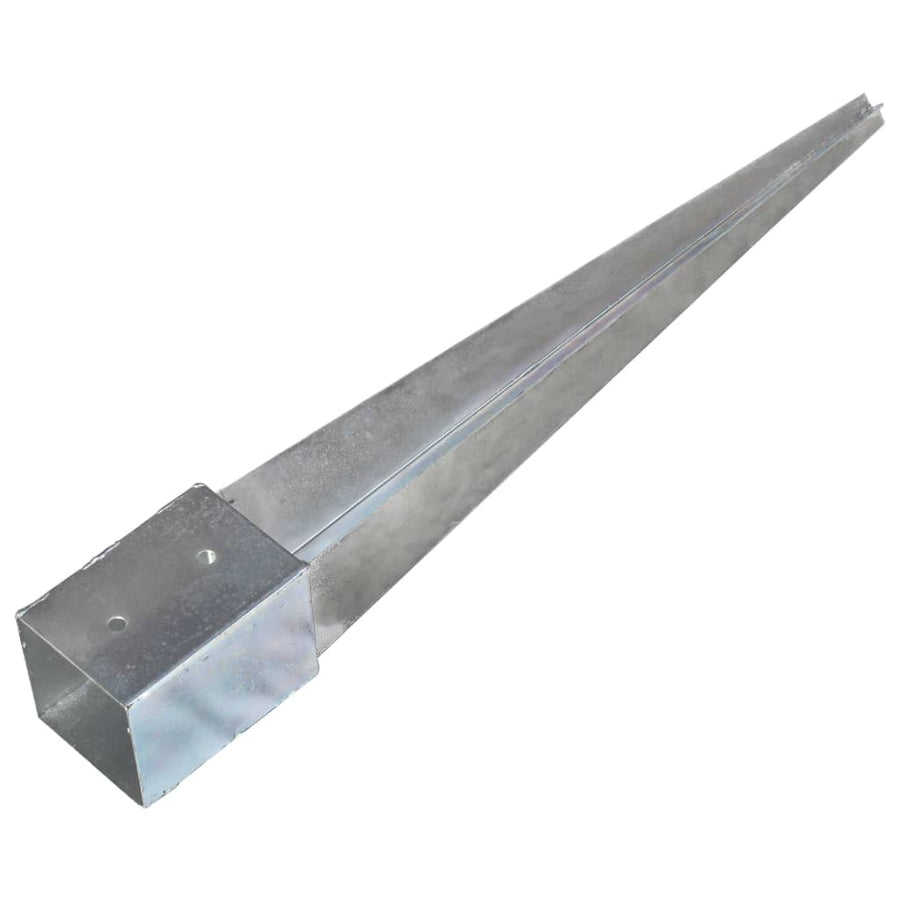 Grondpinnen Gegalvaniseerd Staal Zilverkleurig 12 10 x 10 x 76 cm