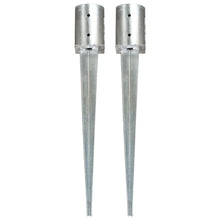 Grondpinnen Gegalvaniseerd Staal Zilverkleurig 2 10 x 76 cm