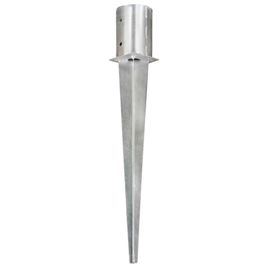 Grondpinnen Gegalvaniseerd Staal Zilverkleurig 2 10 x 76 cm