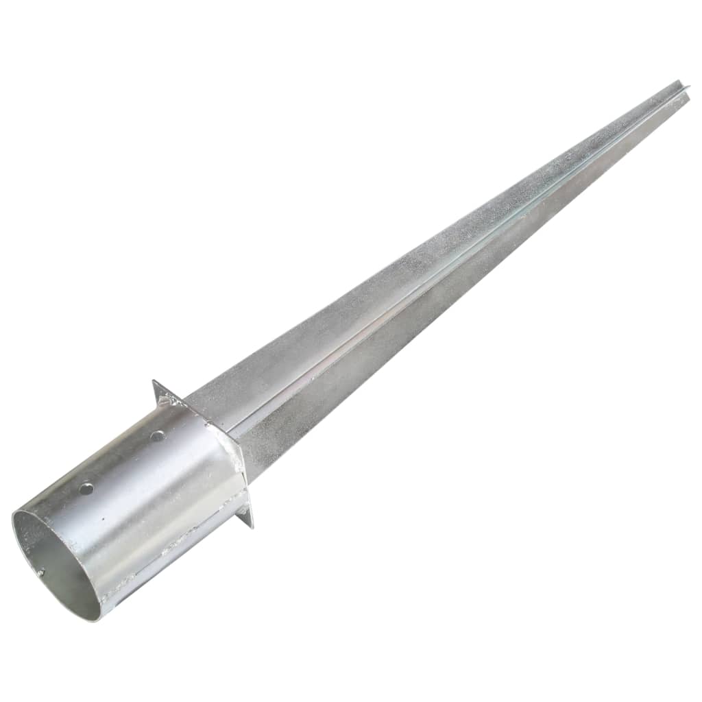 Grondpinnen Gegalvaniseerd Staal Zilverkleurig 2 10 x 76 cm
