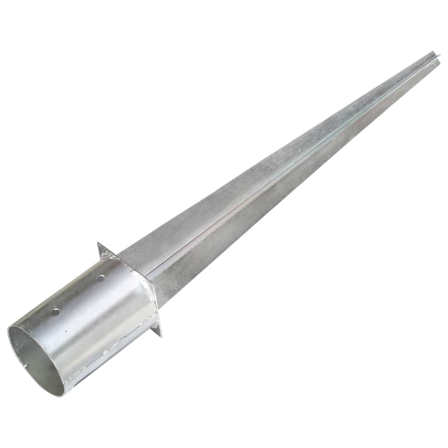 Grondpinnen Gegalvaniseerd Staal Zilverkleurig 2 10 x 76 cm