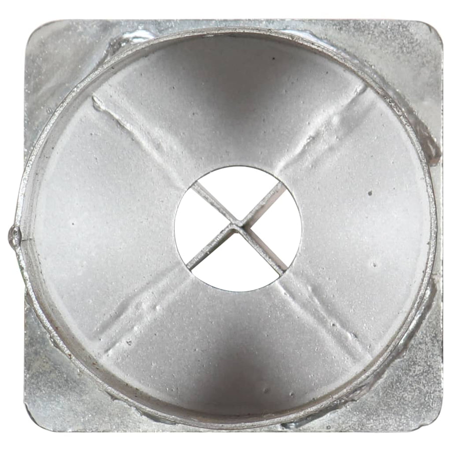 Grondpinnen 6 st 12x91 cm gegalvaniseerd staal zilverkleurig 6 12 x 91 cm