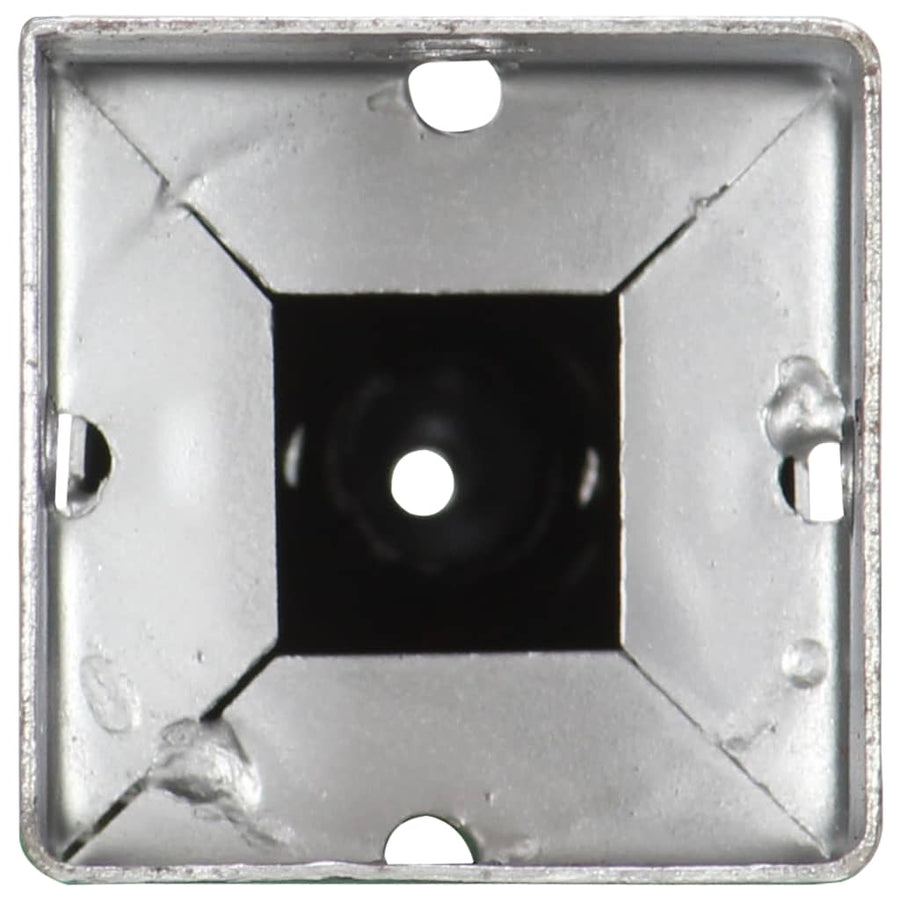 Grondpinnen 2 St 7X7X56 Cm Gegalvaniseerd Staal Zilverkleurig 7 x 7 x 56 cm
