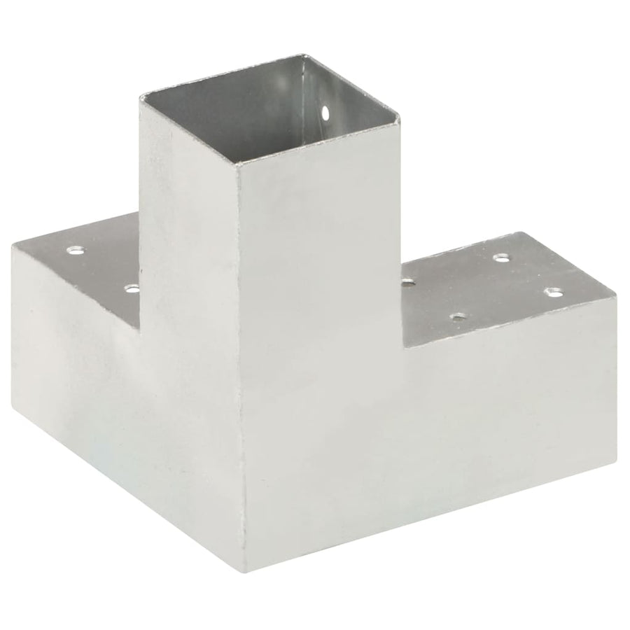 Paalverbindingen 4 St Y-Vorm 71X71 Mm Gegalvaniseerd Metaal 71 x 71 mm