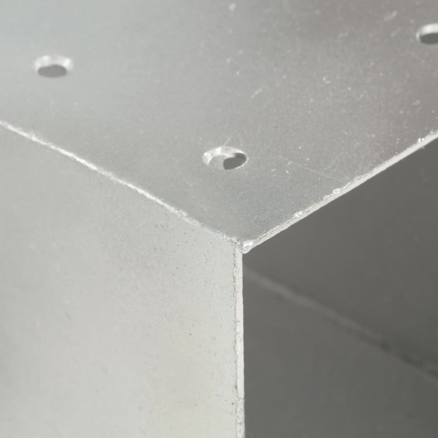 Paalverbindingen 4 St Y-Vorm 71X71 Mm Gegalvaniseerd Metaal 71 x 71 mm