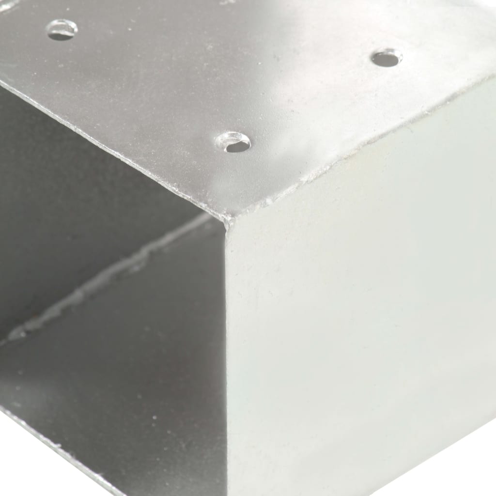 Paalverbindingen 4 St T-Vorm 101X101 Mm Gegalvaniseerd Metaal 101 x 101 mm