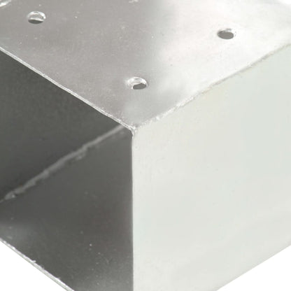 Paalverbindingen 4 St T-Vorm 101X101 Mm Gegalvaniseerd Metaal 101 x 101 mm