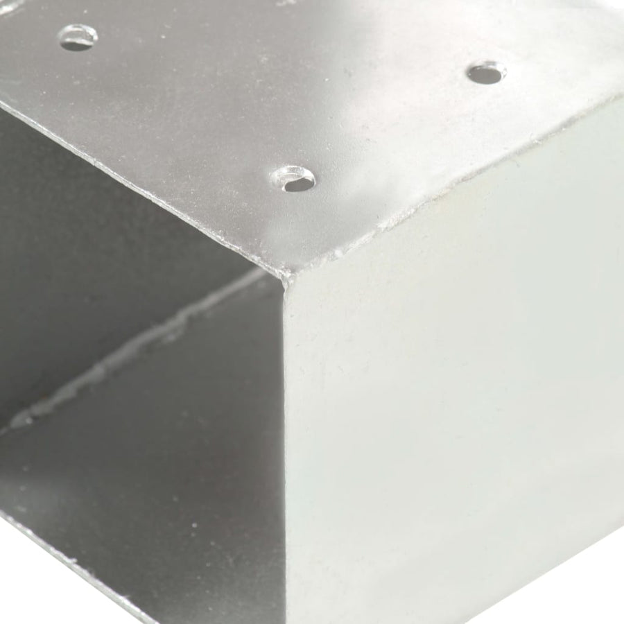 Paalverbindingen 4 St T-Vorm 101X101 Mm Gegalvaniseerd Metaal 101 x 101 mm