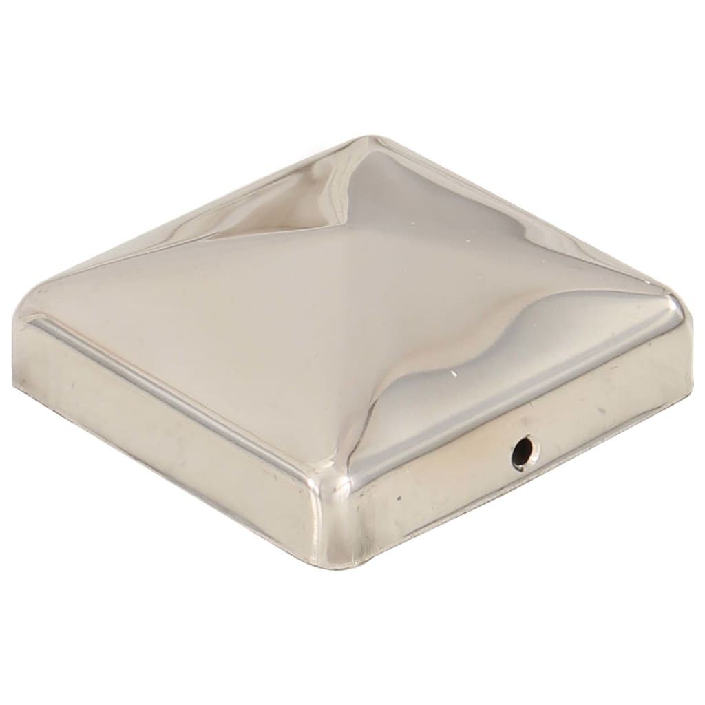 Paalkappen 6 St Piramide 71X71 Mm Roestvrij Staal 71 x 71 mm