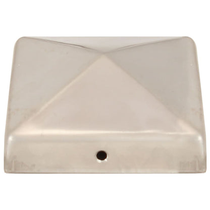 Paalkappen Piramide 81 x 81 mm Roestvrij staal