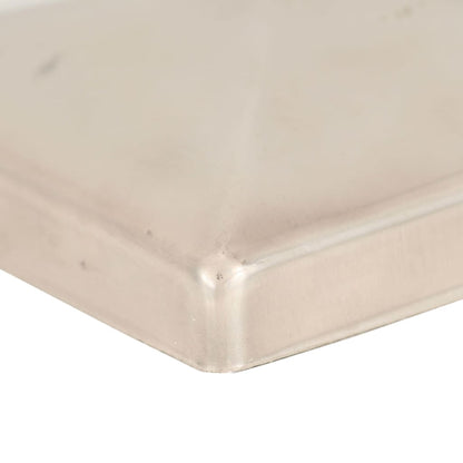 Paalkappen Piramide 81 x 81 mm Roestvrij staal