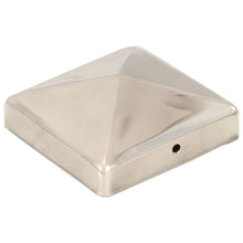 Paalkappen Piramide 91 x 91 mm Roestvrij staal