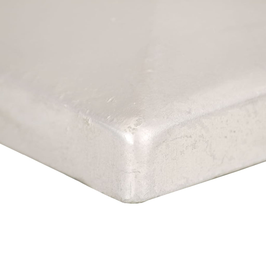 Paalkappen 6 st piramide 81x81 mm gegalvaniseerd metaal