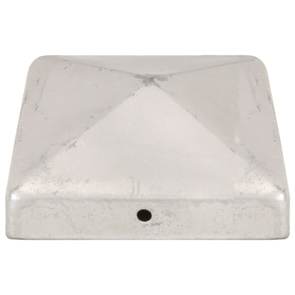 Paalkappen 6 St Piramide 91X91 Mm Gegalvaniseerd Metaal 91 x 91 mm