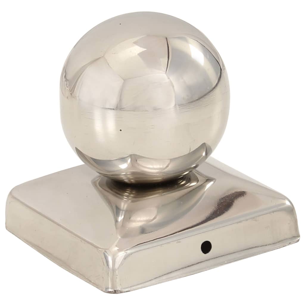 Paalkappen 6 St Bol 71X71 Mm Roestvrij Staal 71 x 71 mm