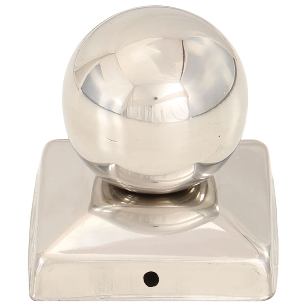 Paalkappen 6 St Bol 71X71 Mm Roestvrij Staal 71 x 71 mm