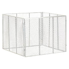 Compost bin 100x100x77 cm galvanized steel