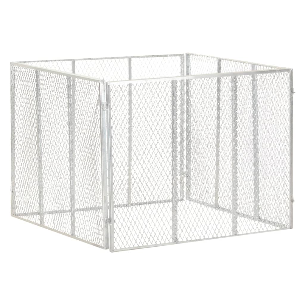 Compostbak 100X100X77 Cm Gegalvaniseerd Staal 100 x 100 x 77 cm
