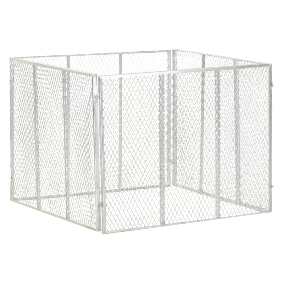 Compostbak 100X100X77 Cm Gegalvaniseerd Staal 100 x 100 x 77 cm