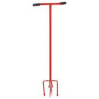 Tuinklauw 97 cm staal rood