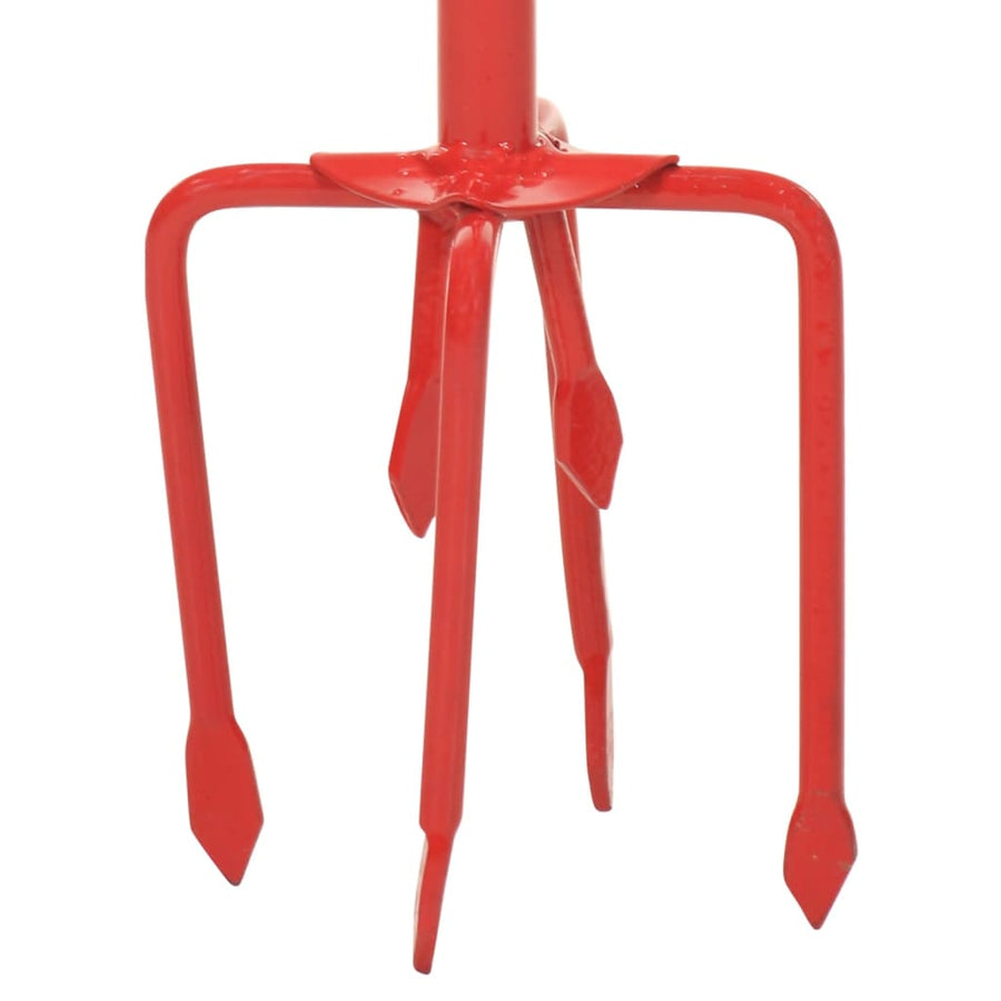 Tuinklauw Staal Rood