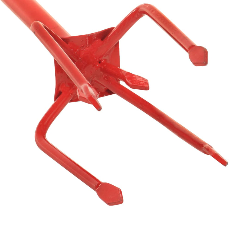 Tuinklauw Staal Rood