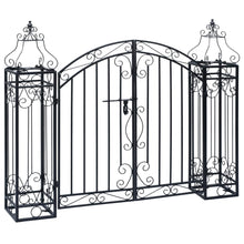 Poort decoratief 122x20,5x100 cm smeedijzer 122 x 20.5 x 100 cm
