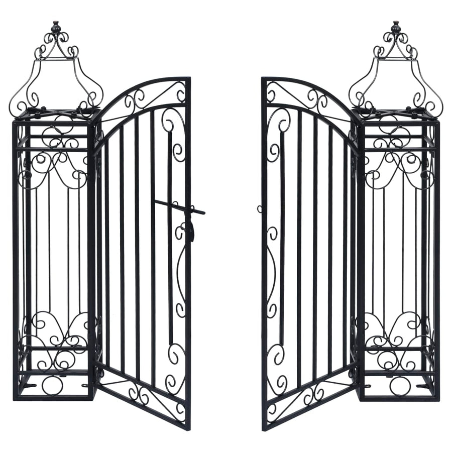 Poort decoratief 122x20,5x100 cm smeedijzer 122 x 20.5 x 100 cm
