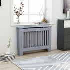 Radiator Cover 112x19x81.5 cm MDF Grey