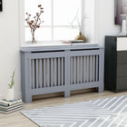 Radiator cover 152x19x81.5 cm MDF anthracite