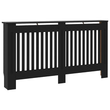 Radiatorombouw 152x19x81,5 cm bewerkt hout zwart