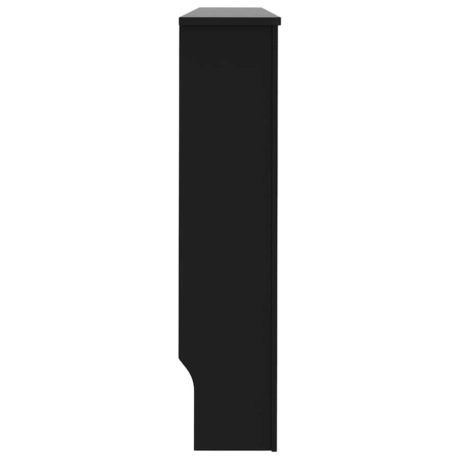 Radiatorombouw 152x19x81,5 cm bewerkt hout zwart