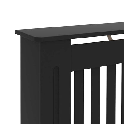 Radiatorombouw 152x19x81,5 cm bewerkt hout zwart