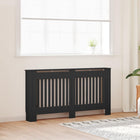 Radiatorombouw 152x19x81,5 cm bewerkt hout zwart