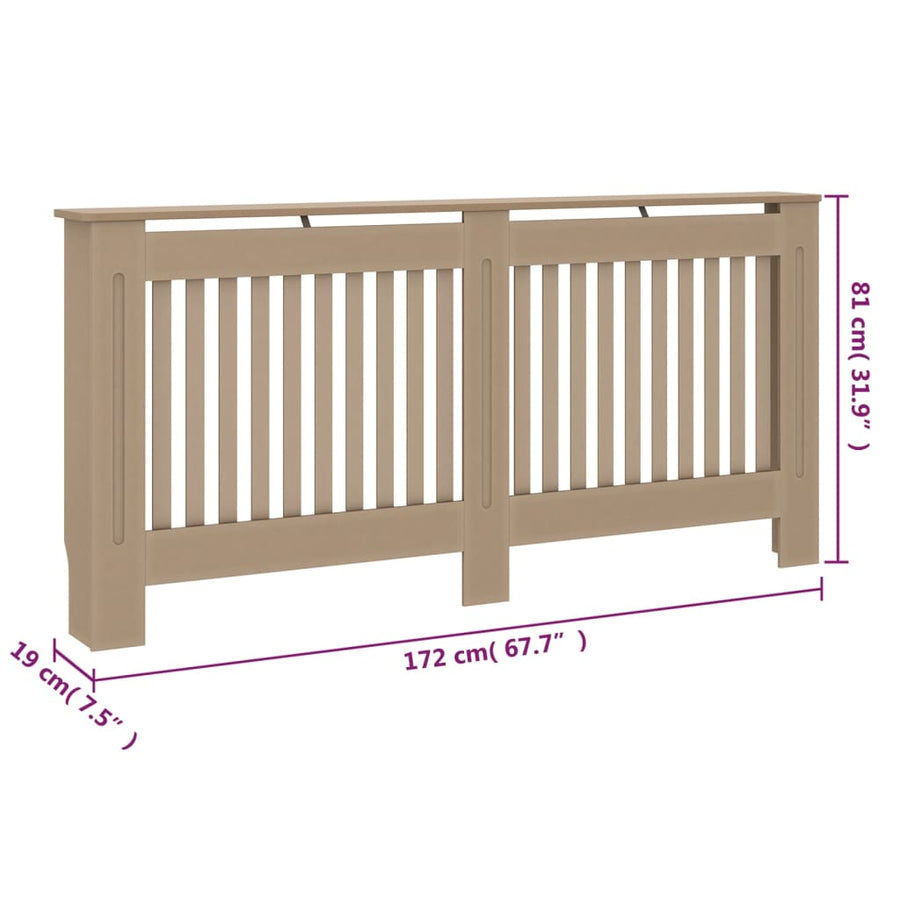 Radiatorombouw 72X9X8 Cm Mdf 1 172 x 19 x 81.5 cm Bruin