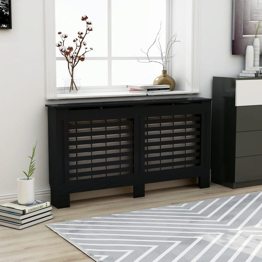 Radiatorombouw 52X9X8,5 Cm Mdf 1 152 x 19 x 81.5 cm Zwart