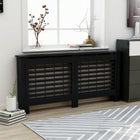 Radiatorombouw 172x19x81,5 cm MDF zwart