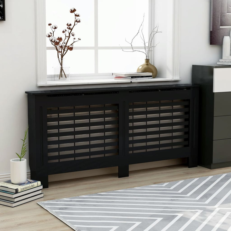 Radiatorombouw 72X9X8,5 Cm Mdf 1 172 x 19 x 81.5 cm Zwart