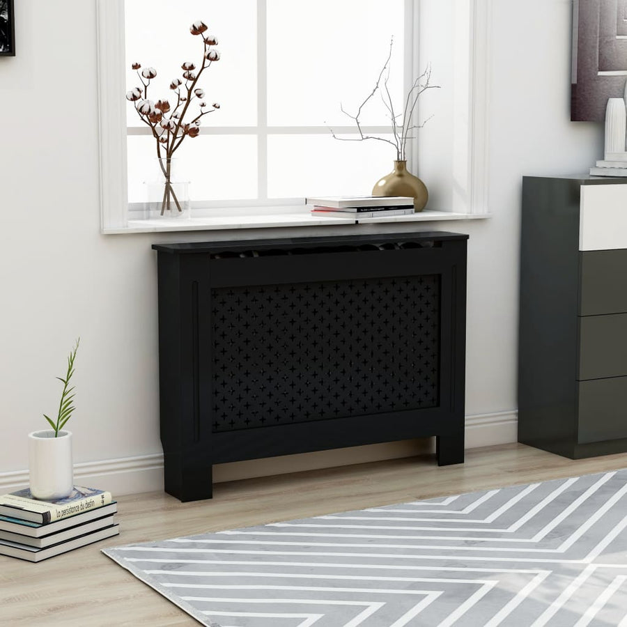 Radiatorombouw 2X9X8,5 Cm Mdf 1 112 x 19 x 81.5 cm Zwart