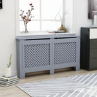 Radiator cover 152x19x81.5 cm MDF anthracite