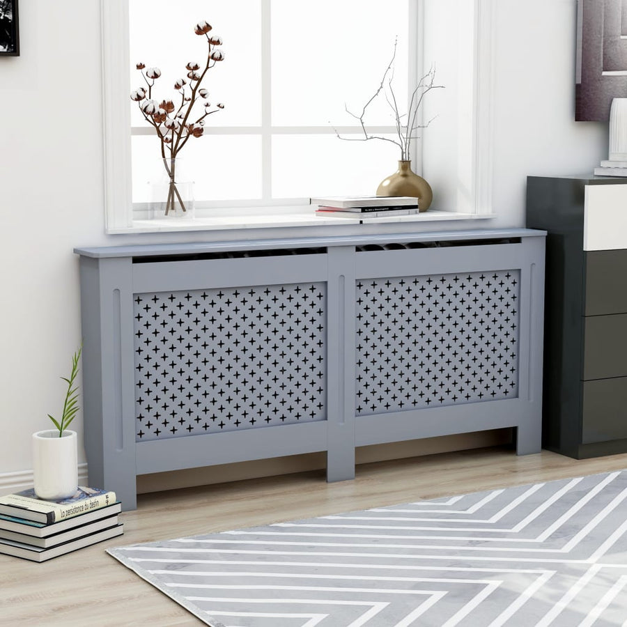 Radiatorombouw 72X9X8,5 Cm Mdf 1 172 x 19 x 81.5 cm Antraciet