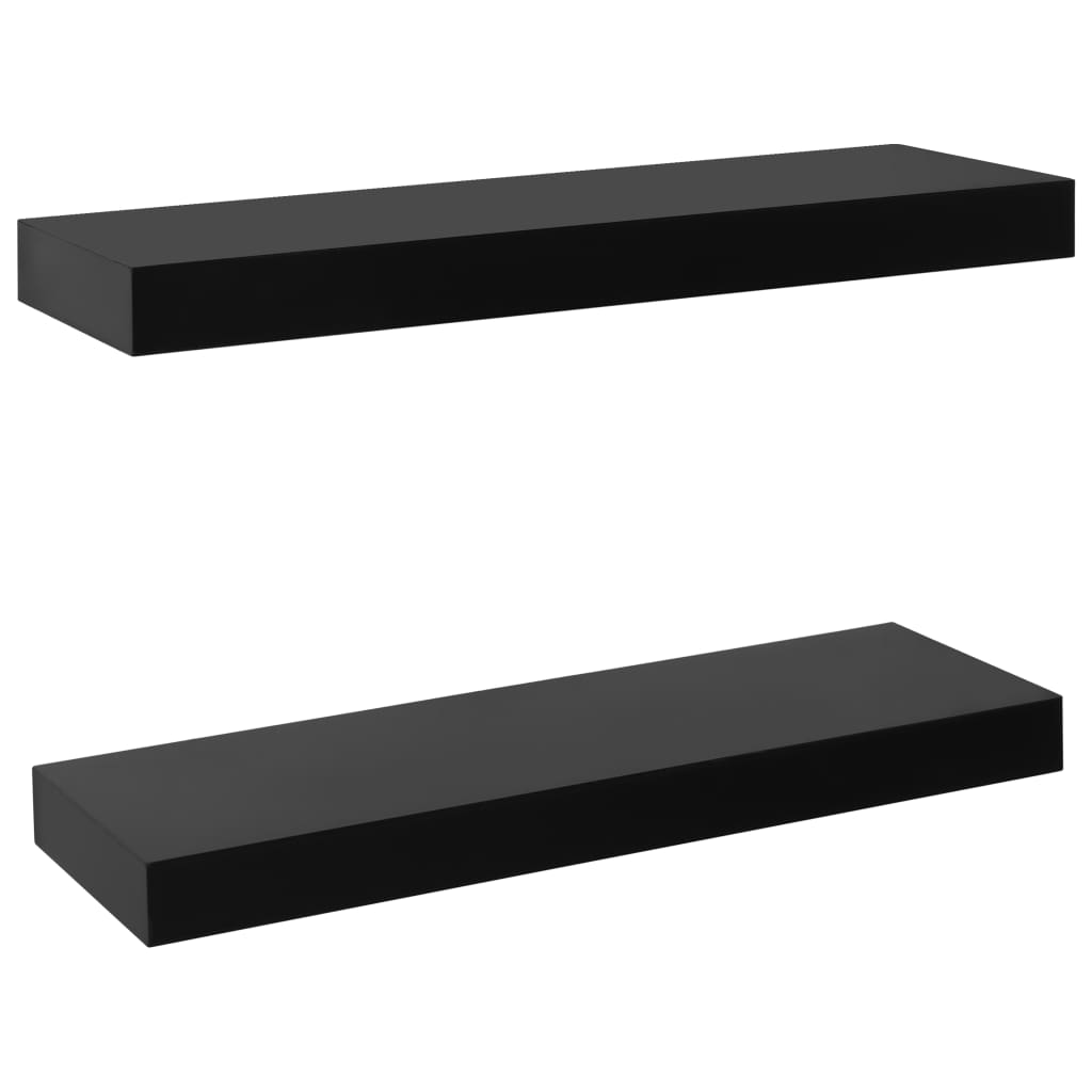 Wandplanken Zwevend 40X0X3,8 Cm Zwart 40 x 20 x 3.8 cm