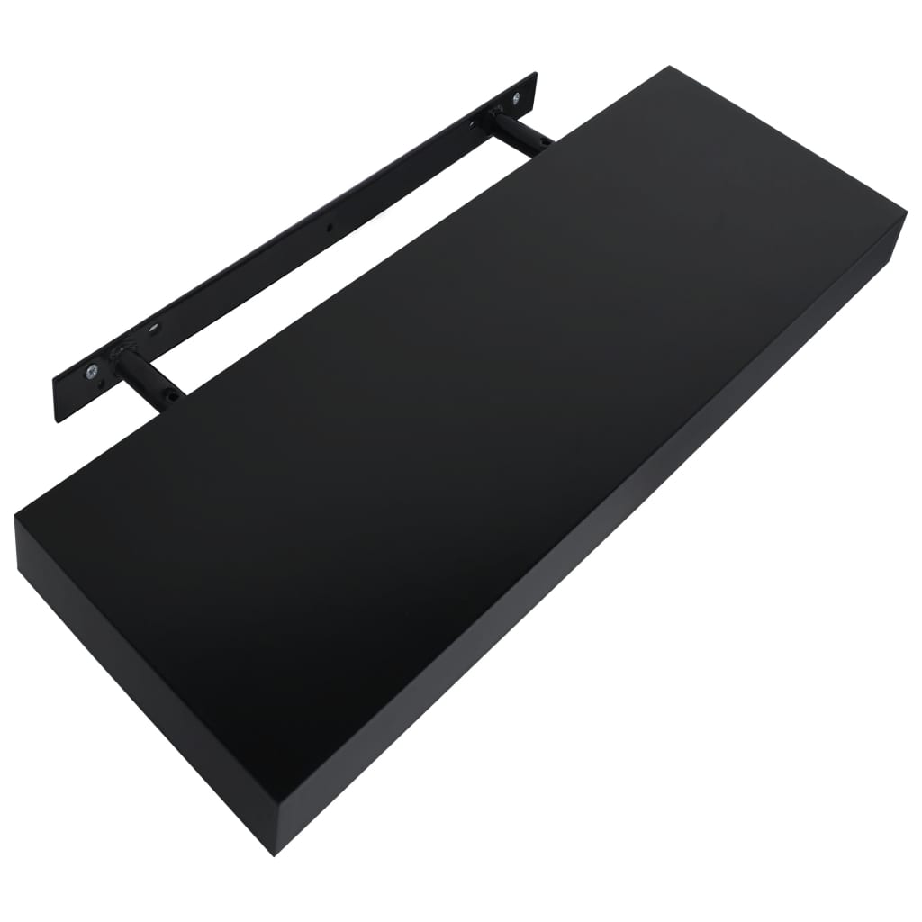 Wandplanken Zwevend 40X0X3,8 Cm Zwart 40 x 20 x 3.8 cm