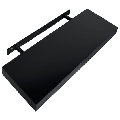 Wandplanken Zwevend 40X0X3,8 Cm Zwart 40 x 20 x 3.8 cm